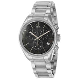Calvin Klein Masculine Chronograph Black Dial Silver Steel Strap Watch for Men - K2H27104 Buy Now By Calvin Klein