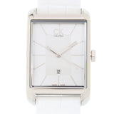 Calvin Klein Window White Dial White Leather Strap Watch for Women - K2M23120 Buy Now By Calvin Klein