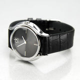 Calvin Klein Skirt Black Dial Black Leather Strap Watch for Women - K2U231C1 Buy Now By Calvin Klein