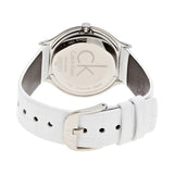 Calvin Klein Skirt White Dial White Leather Strap Watch for Women - K2U231K6 Buy Now By Calvin Klein