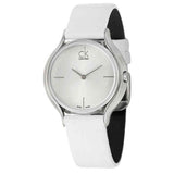 Calvin Klein Skirt White Dial White Leather Strap Watch for Women - K2U231K6 Buy Now By Calvin Klein