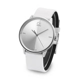 Calvin Klein Accent Silver Dial White Leather Strap Watch for Men - K2Y2X1KW Buy Now By Calvin Klein