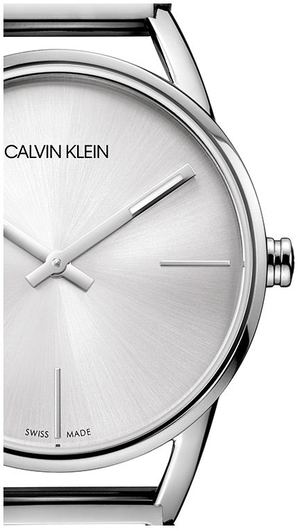 Calvin Klein Stately White Dial Silver Steel Strap Watch for Women - K3G23126 Buy Now By Calvin Klein