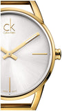 Calvin Klein Stately Silver Dial Gold Steel Strap Watch for Women - K3G23526 Buy Now By Calvin Klein