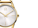 Calvin Klein Stately Silver Dial Gold Steel Strap Watch for Women - K3G23526 Buy Now By Calvin Klein