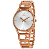 Calvin Klein Stately White Dial Gold Steel Strap Watch for Women - K3G2362W Buy Now By Calvin Klein