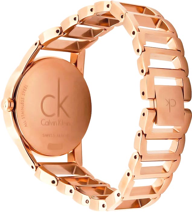 Calvin Klein Stately White Dial Gold Steel Strap Watch for Women - K3G2362W Buy Now By Calvin Klein