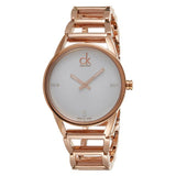 Calvin Klein Stately White Dial Gold Steel Strap Watch for Women - K3G2362W Buy Now By Calvin Klein