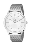 Calvin Klein Minimal Silver Dial Silver Mesh Bracelet Watch for Men - K3M21126 Buy Now By Calvin Klein