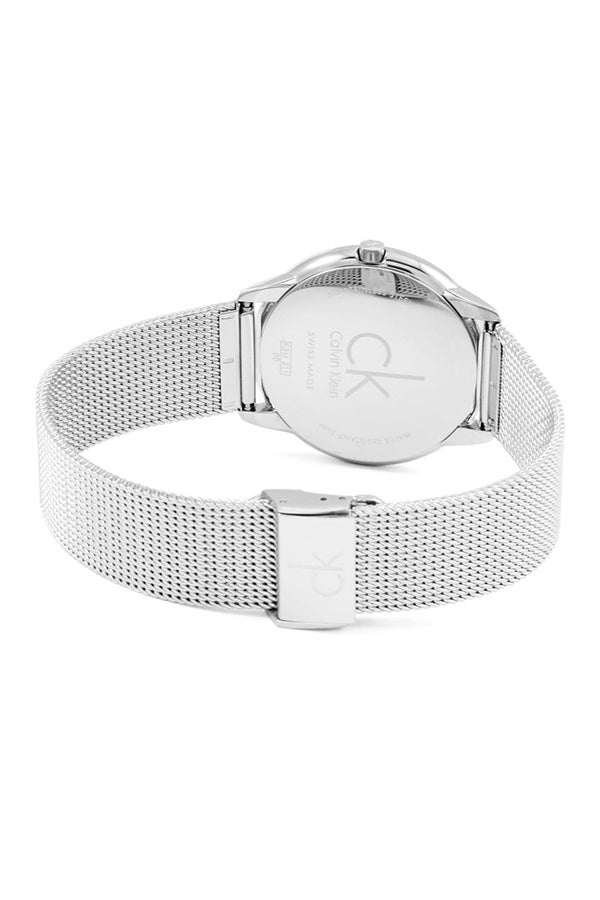 Calvin Klein Minimal Silver Dial Silver Mesh Bracelet Watch for Men - K3M21126 Buy Now By Calvin Klein