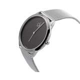 Calvin Klein Minimalist Black Dial Silver Mesh Bracelet Watch for Men - K3M2112X Buy Now By Calvin Klein