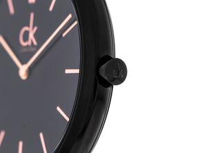 Calvin Klein Minimal Black Dial Black Mesh Bracelet Watch for Men - K3M21421 Buy Now By Calvin Klein