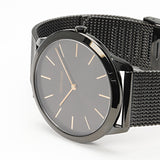 Calvin Klein Minimal Black Dial Black Mesh Bracelet Watch for Men - K3M21421 Buy Now By Calvin Klein