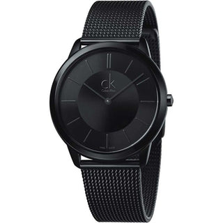 Calvin Klein Minimal Black Dial Black Mesh Bracelet Watch for Women - K3M234B1 Buy Now By Calvin Klein