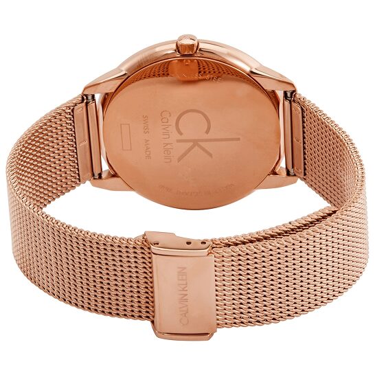 Calvin Klein Minimal White Dial Rose Gold Mesh Bracelet Watch for Men - K3M21626 Buy Now By Calvin Klein