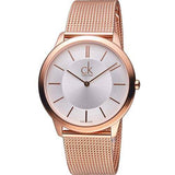 Calvin Klein Minimal White Dial Rose Gold Mesh Bracelet Watch for Men - K3M21626 Buy Now By Calvin Klein