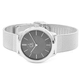 Calvin Klein Minimal Grey Dial Silver Mesh Bracelet Watch for Men - K3M22124 Buy Now By Calvin Klein