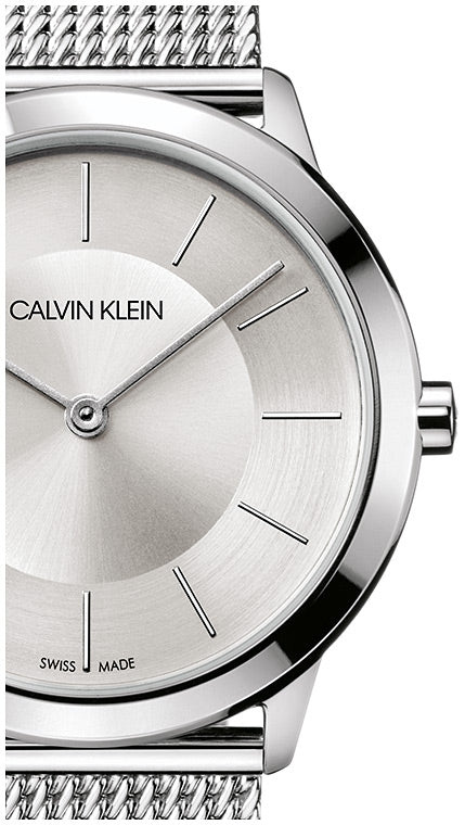 Calvin Klein Minimal White Dial Silver Mesh Bracelet Watch for Men - K3M22126 Buy Now By Calvin Klein