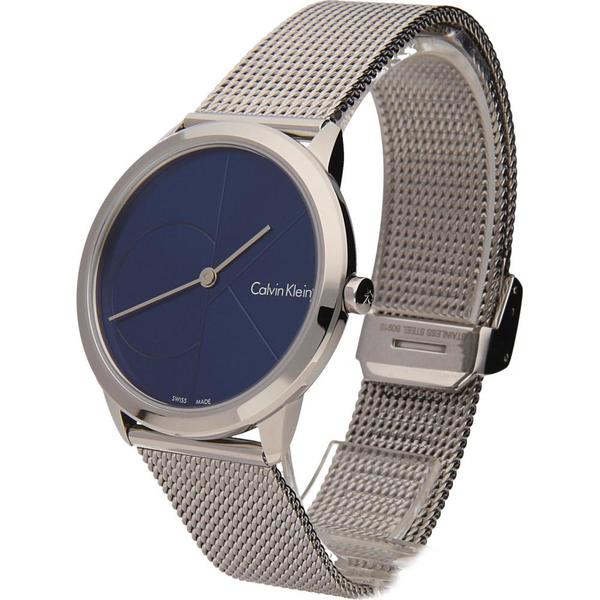 Calvin Klein Minimal Blue Dial Silver Mesh Bracelet Watch for Women - K3M2212N Buy Now By Calvin Klein