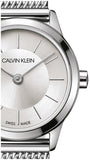 Calvin Klein Minimal White Dial Silver Mesh Bracelet Watch for Women - K3M23126 Buy Now By Calvin Klein