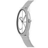 Calvin Klein Minimal White Dial Silver Mesh Bracelet Watch for Women - K3M5215X Buy Now By Calvin Klein