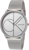 Calvin Klein Minimal White Dial Silver Mesh Bracelet Watch for Men - K3M5115X Buy Now By Calvin Klein