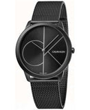 Calvin Klein Minimal Black Dial Black Mesh Bracelet Watch for Men - K3M5145X Buy Now By Calvin Klein