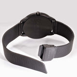 Calvin Klein Minimal Black Dial Black Mesh Bracelet Watch for Men - K3M514B1 Buy Now By Calvin Klein
