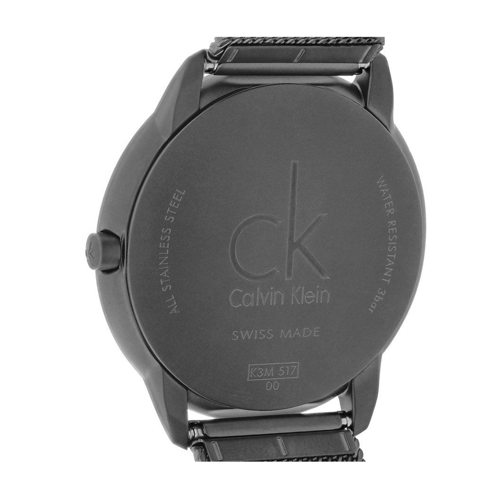 Calvin Klein Minimal Grey Dial Grey Mesh Bracelet Watch for Men - K3M517P4 Buy Now By Calvin Klein