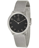 Calvin Klein Minimal Black Dial Silver Mesh Bracelet Watch for Women - K3M52151 Buy Now By Calvin Klein