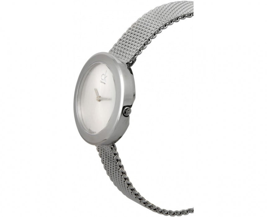 Calvin Klein Firm White Dial Silver Mesh Bracelet Watch for Women - K3N23126 Buy Now By Calvin Klein