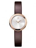 Calvin Klein Firm White Dial Brown Leather Strap Watch for Women - K3N236G6 Buy Now By Calvin Klein