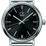 Calvin Klein Surround Black Dial Silver Mesh Bracelet Watch for Men - K3W21121 Buy Now By Calvin Klein