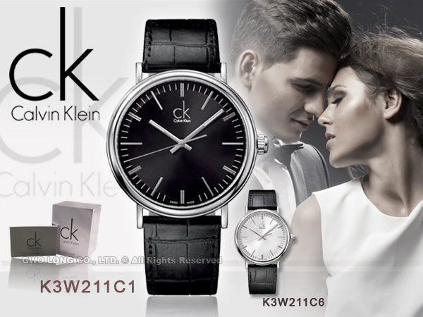 Calvin Klein Surround Black Dial Black Leather Strap Watch for Men - K3W211C1 Buy Now By Calvin Klein
