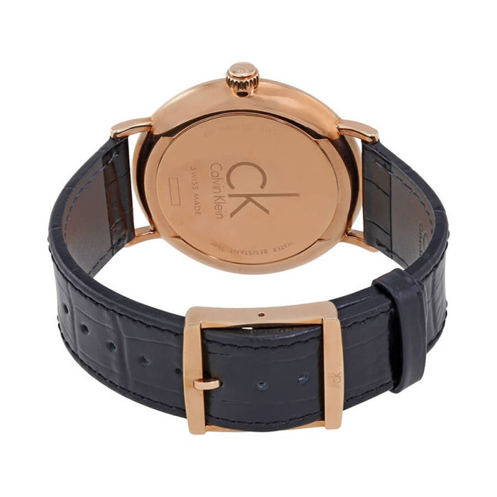 Calvin Klein City Quartz Black Dial Black Leather Strap Watch for Men - K2G2G6CZ Buy Now By Calvin Klein
