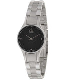 Calvin Klein Simplicity Black Dial Silver Steel Strap Watch for Women - K4323104 Buy Now By Calvin Klein