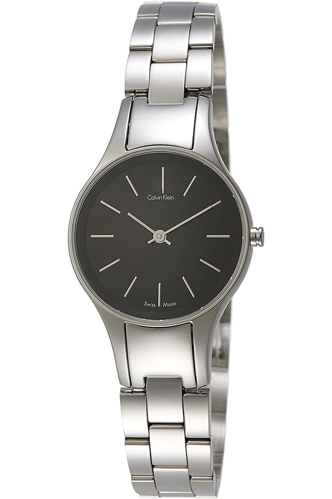 Calvin Klein Simplicity Black Dial Silver Steel Strap Watch for Women - K4323130 Buy Now By Calvin Klein