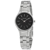 Calvin Klein Simplicity Black Dial Silver Steel Strap Watch for Women - K4323130 Buy Now By Calvin Klein
