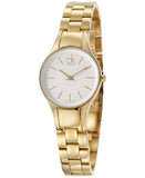 Calvin Klein Simplicity White Dial Gold Steel Strap Watch for Women - K4323212 Buy Now By Calvin Klein