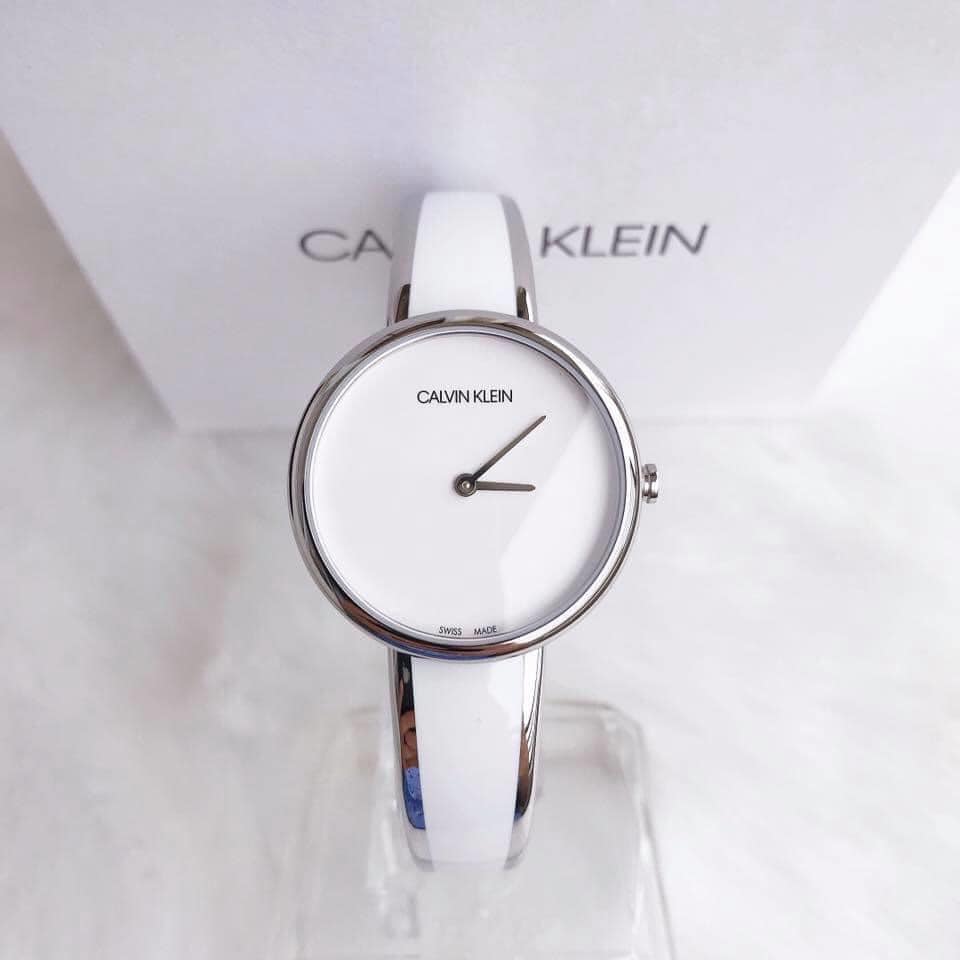 Calvin Klein Seduce White Dial Two Tone Steel Strap Watch for Women - K4E2N116 Buy Now By Calvin Klein