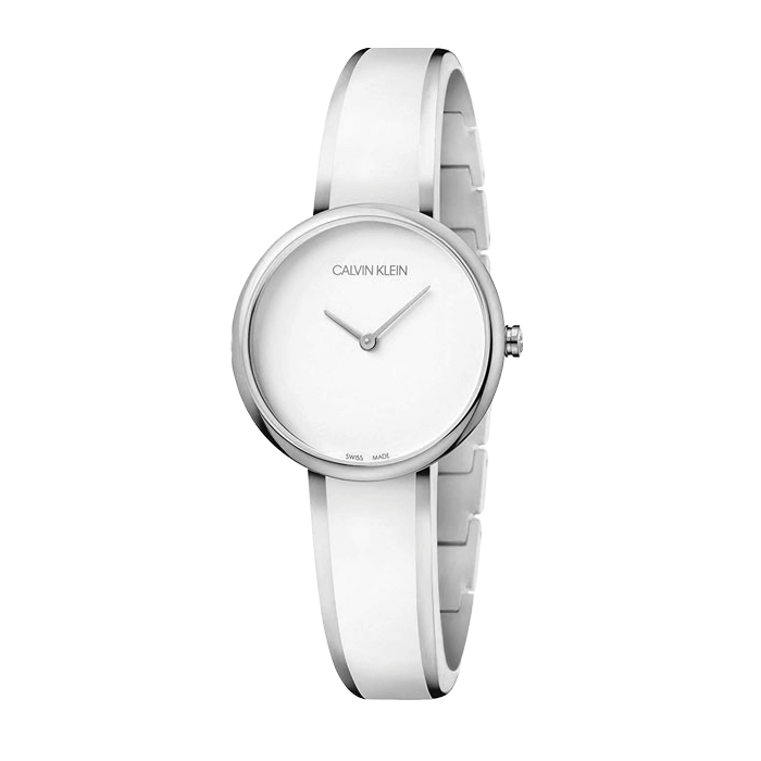Calvin Klein Seduce White Dial Two Tone Steel Strap Watch for Women - K4E2N116 Buy Now By Calvin Klein