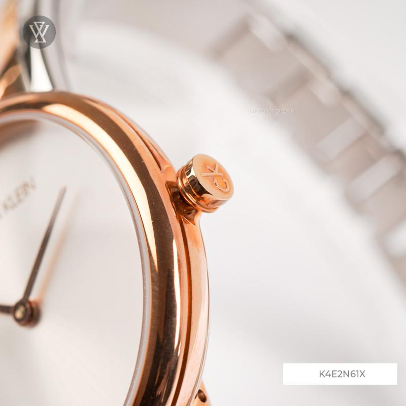 Calvin Klein Seduce Silver Dial Two Tone Steel Strap Watch for Women - K4E2N61X Buy Now By Calvin Klein