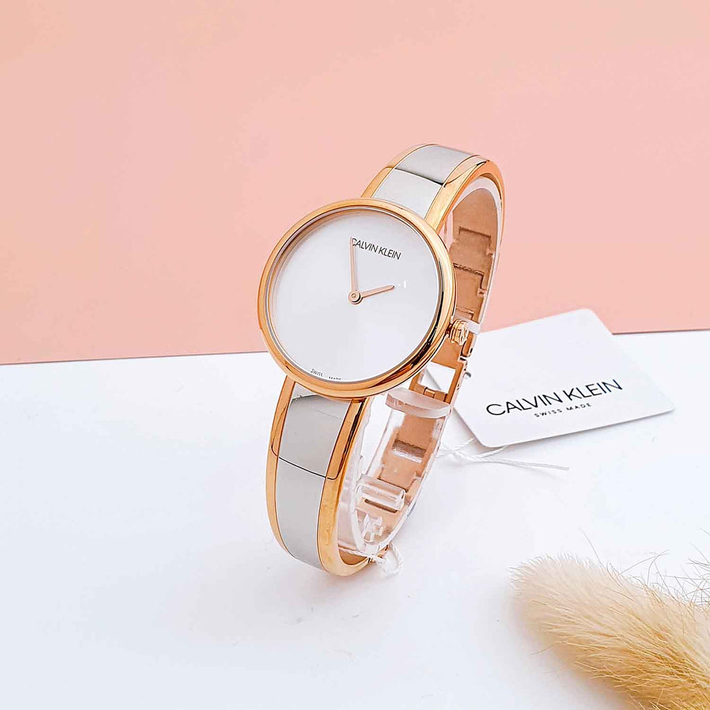 Calvin Klein Seduce Silver Dial Two Tone Steel Strap Watch for Women - K4E2N61Y Buy Now By Calvin Klein