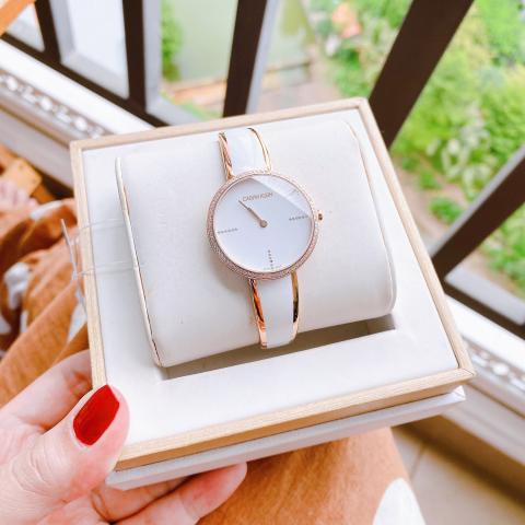 Calvin Klein Seduce Seduction White Dial Two Tone Steel Strap Watch for Women - K4E2NX1T Buy Now By Calvin Klein