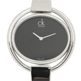 Calvin Klein Impetuous Black Dial Silver Steel Strap Watch for Women - K4F2N111 Buy Now By Calvin Klein