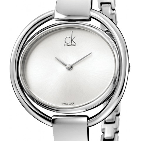 Calvin Klein Impetuous Silver Dial Silver Steel Strap Watch for Women - K4F2N116 Buy Now By Calvin Klein