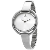 Calvin Klein Impetuous Silver Dial Silver Steel Strap Watch for Women - K4F2N116 Buy Now By Calvin Klein