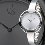 Calvin Klein Impetuous Silver Dial Silver Steel Strap Watch for Women - K4F2N116 Buy Now By Calvin Klein