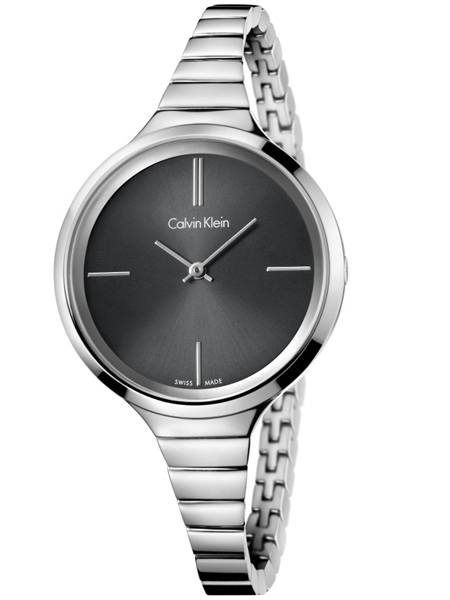 Calvin Klein Lively Black Dial Silver Steel Strap Watch for Women - K4U2312S Buy Now By Calvin Klein