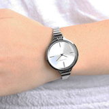 Calvin Klein Lively Silver Dial Silver Steel Strap Watch for Women - K4U23126 Buy Now By Calvin Klein